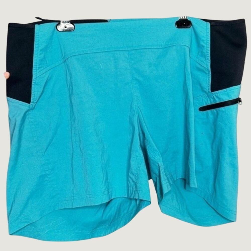 Columbia Titanium Sporty Omni-Shield Hiking Shorts Womens 1X Turquoise TW4302